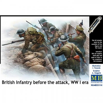 [ܼ] CM35114 [MasterBox] CM35114 1/35 British Infantry before the attack, WWI era