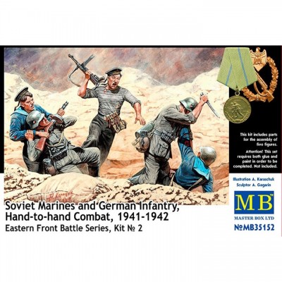 [ܼ] CM35152 [MasterBox] CM35152 1/35 Soviet Marines and German Infantry, Hand to Hand combat, 1941-1942