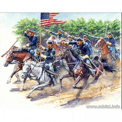 [ܼ] CM3550 [MasterBox] CM3550 1/35 8th Pennsylvania Cavalry 89th Regiment Pennsylvanian Volunteers, Battle of Chancellorsville, May, 2nd, 1863. American Civil War Series. Attack