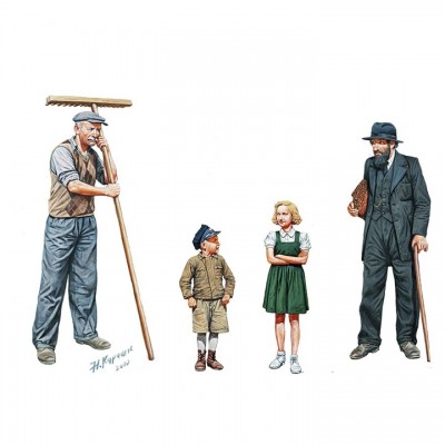 [ܼ] CM3567 [MasterBox] CM3567 1/35 Civilians, Wester region WW II era