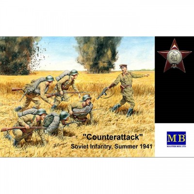 [ܼ] CM3563 [MasterBox] CM3563 1/35 Counterattack,Soviet Infantry,summer 1941