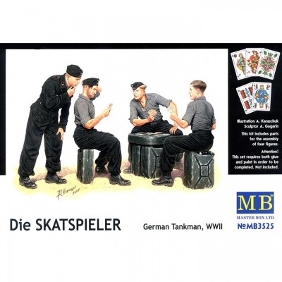 [ܼ] CM3525 [MasterBox] CM3525 1/35 German Tank Man WWII Die Skatspieler