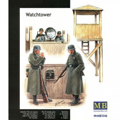 [ܼ] CM3546 [MasterBox] CM3546 1/35 Watch tower Figure 4pcs
