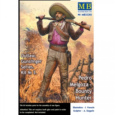 [ܼ] CM35205 [MasterBox] CM35205 1/35 Outlow Gunslinger series Kit No 3 Pedro Melgoza - Bounty Hunter