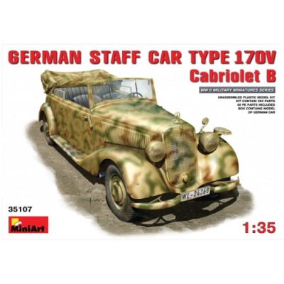 [ܼ] BE35107 [Miniart] BE35107 1/35 German Car TYPE 170V Cabriolet B