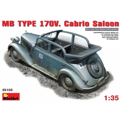 [ܼ] BE35103 [Miniart] BE35103 1/35 MB TYPE 170V Cabrio Saloon