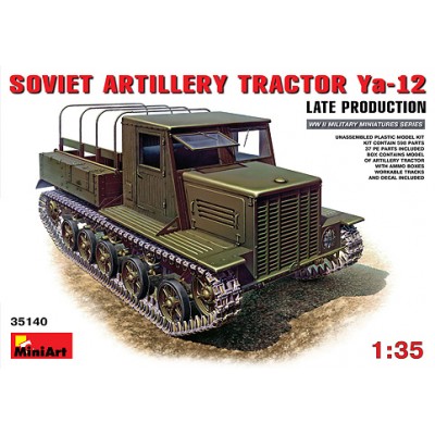 [ܼ] BE35140 [Miniart] BE35140 1/35 Ya-12 Soviet Artillery Tractor Late Production(New Tool- 2012)