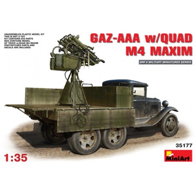 [ܼ] BE35177 [Miniart] BE35177 1/35 GAZ-AAA w/Quad M4 Maxim