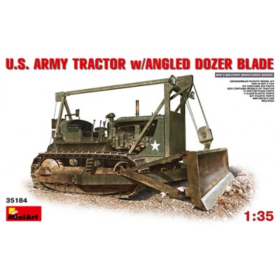[ܼ] BE35184 [Miniart] BE35184 1/35 U.S.Army Tractor w/Angled Dozer Blade