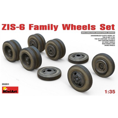 [ܼ] BE35201 [Miniart] BE35201 1/35 ZIS-6 Family Wheels Set