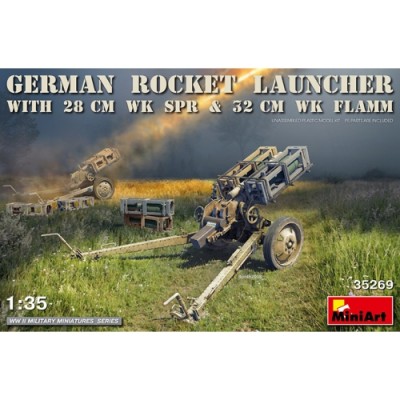 [ܼ] BE35269 [Miniart] BE35269 1/35 German Rocket Launcher with 28cm WK Spr & 32cm WK Flamm