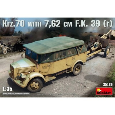[ܼ] BE35189 [Miniart] BE35189 1/35 Kfz.70 & 7.62 cm F.K.39(r)