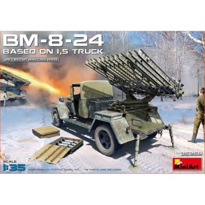 [ܼ] BE35259 [Miniart] BE35259 1/35 BM-8-24 Katyusha 82mm Based on 1.5t Truck