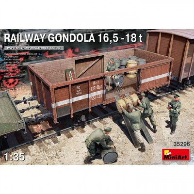 [ܼ] BE35296 [Miniart] BE35296 1/35 Railway Gondola 16,5-18 t