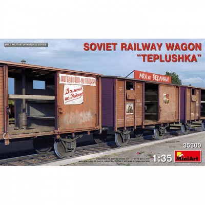 [ܼ] BE35300 [Miniart] BE35300 1/35 SOVIET Railway Wagon TEPLUSHKA -  