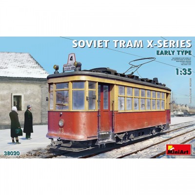 [ܼ] BE38020 [Miniart] BE38020 1/35 Soviet Tram X-Series Early Type