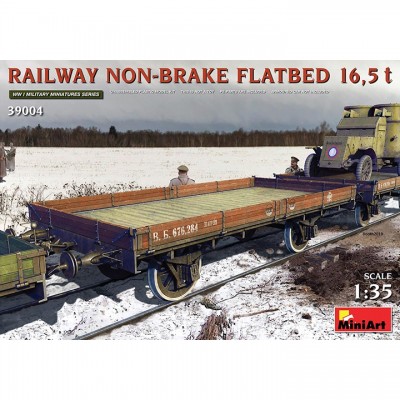 [ܼ] BE39004 [Miniart] BE39004 1/35 Railway Non-brake Flatbed 16,5 t