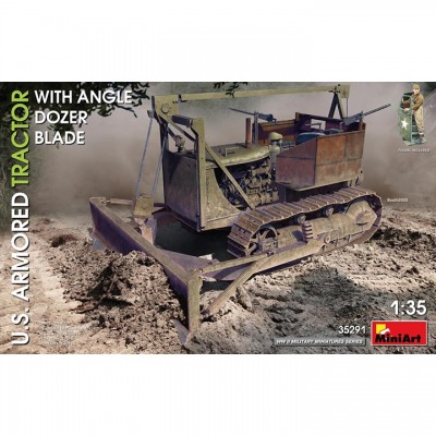 [ܼ] BE35291 [Miniart] BE35291 1/35 U.S. Armor Tractor w/Angle Dozer Blade