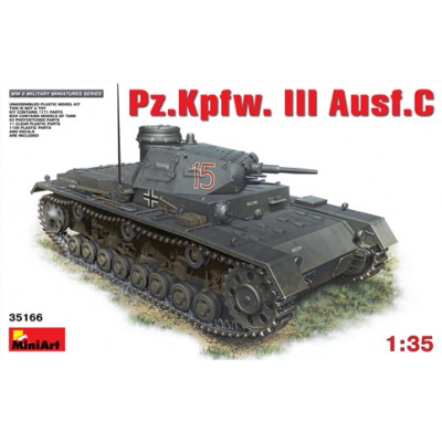 [ܼ] BE35166 [Miniart] BE35166 1/35 Pz.Kpfw.III Ausf.C(New Tool-20142015)