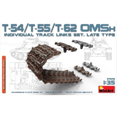 [ܼ] BE37048 [Miniart] BE37048 1/35 T-54,T-55,T-62 OMSh INDIVIDUAL TRACK LINKS SET. LATE TYPE
