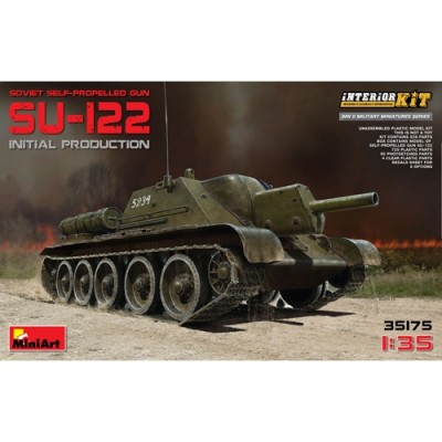 [ܼ] BE35175 [Miniart] BE35175 1/35 ҷ  SU-122 (ʱ) ü  (Soviet self-propelled gun SU-122 (Initial Production) w/Full Interior)