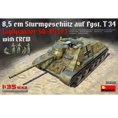 [ܼ] BE35229 [Miniart] BE35229 Jagdpanzer SU-85 ( r ) w/Crew