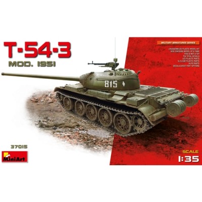 [ܼ] BE37015 [Miniart] BE37015 T-54-3 SOVIET MEDIUM TANK. Mod 1951
