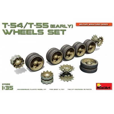 [ܼ] BE37056 [Miniart] BE37056 1/35 T-54, T-55 (EARLY) Wheels Set
