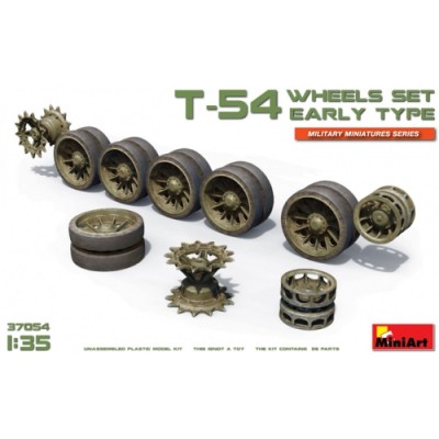 [ܼ] BE37054 [Miniart] BE37054 1/35 T-54 Wheels Set. Early Type