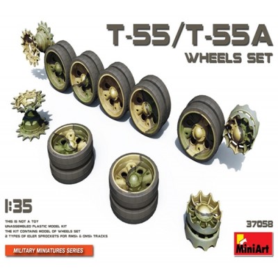 [ܼ] BE37058 [Miniart] BE37058 1/35 T-55/T-55A Wheels Set