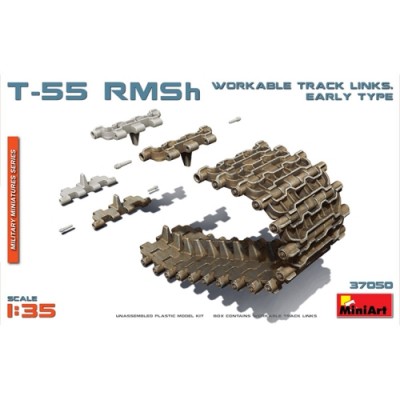 [ܼ] BE37050 [Miniart] BE37050 1/35 T-55 RMSh Workable Track Links. Early Type