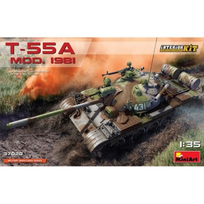 [ܼ] BE37020 [Miniart] BE37020 1/35 T-55A Mod.1981 Interior Kit