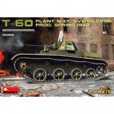 [ܼ] BE35260 [Miniart] BE35260 1/35 T-60 Plant No 37-Sverdlovsk-Spring 1942 Interior KIit