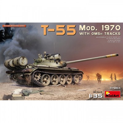 [ܼ] BE37064 [Miniart] BE37064 1/35 T-55 Mod. 1970 with OMSh Tracks