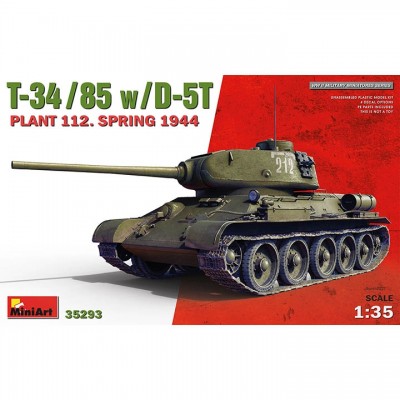 [ܼ] BE35293 [Miniart] BE35293 1/35 T-34/85 w/D-5T. Plant 112. Spring 1944