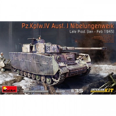 [ܼ] BE35342 [Miniart] BE35342 1/35 Pz.Kpfw.IV Ausf.J Nibelungenwerk Late Prod-Jan Feb 1945- Interior Kit