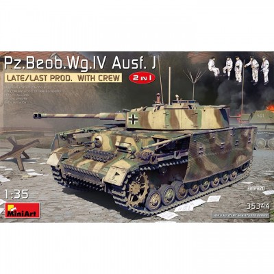 [ܼ] BE35344 [Miniart] BE35344 1/35 Pz.Beob.Wg.IV Ausf.J Late,Last Production 2 in 1 with Crew