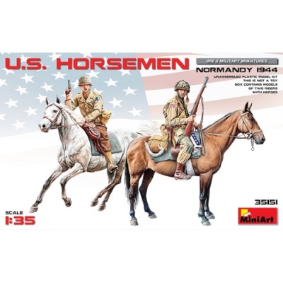 [ܼ] BE35151 [Miniart] BE35151 1/35 U.S. Horsemen Normandy 1944