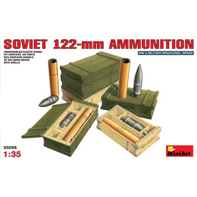 [ܼ] BE35068 [Miniart] BE35068 1/35 Soviet 122mm Ammunition(ź 6 )