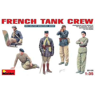 [ܼ] BE35105 [Miniart] BE35105 1/35 French Tank Crew