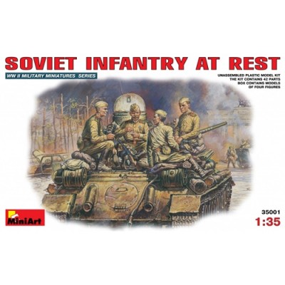[ܼ] BE35001 [Miniart] BE35001 1/35 Soviet infantry at rest (1943-45)