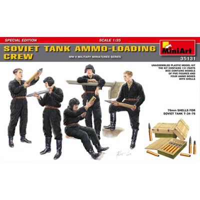 [ܼ] BE35131 [Miniart] BE35131 1/35 Soviet Tank Ammo-Loading Crew (New Tool- 2013)