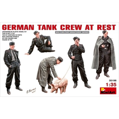 [ܼ] BE35198 [Miniart] BE35198 1/35 ޽Ľ ϱ ũ ¹ (German Tank Crew at Rest)