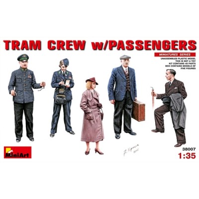 [ܼ] BE38007 [Miniart] BE38007 1/35 Ʈ ¹ ° (TRAM CREW w/PASSENGERS)