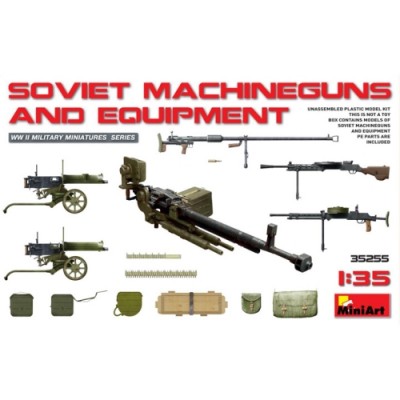 [ܼ] BE35255 [Miniart] BE35255 1/35 Soviet Machine Guns and Equipment