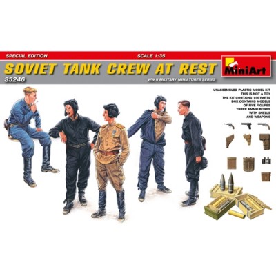 [ܼ] BE35246 [Miniart] BE35246 SOVIET TANK CREW AT REST. SPECIAL EDITION