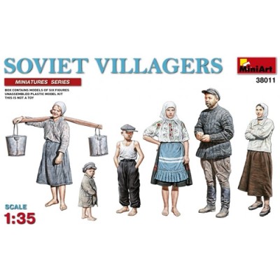 [ܼ] BE38011 [Miniart] BE38011 1/35 SOVIET VILLAGERS