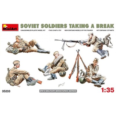 [ܼ] BE35233 [Miniart] BE35233 1/35 Soviet Soldiers Taking a Break