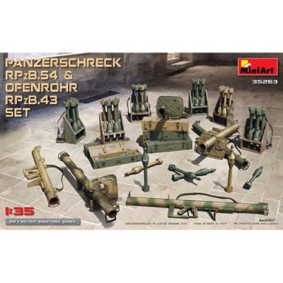 [ܼ] BE35263 [Miniart] BE35263 1/35 Panzerschreck RPzB.54 & Ofenrohr RPzB.43 SET