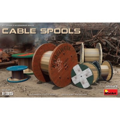 [ܼ] BE35583 [Miniart] BE35583 1/35 Cable Spools